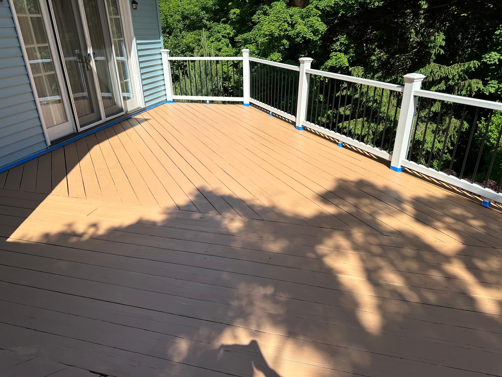 Solid Stained Deck Project